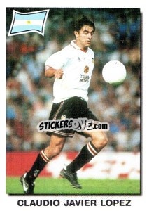 Cromo Claudio Javier Lopez - Super Football 99 - Panini