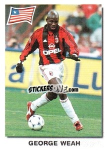 Sticker George Weah - Super Football 99 n. 156 - Panini