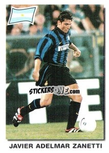 Figurina Javier Adelmar Zanetti - Super Football 99 - Panini