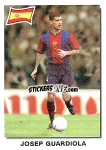 Sticker Josep Guardiola - Super Football 99 n. 90 - Panini