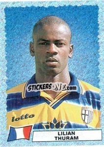 Sticker Lilian Thuram - Super Football 99 n. B - Panini