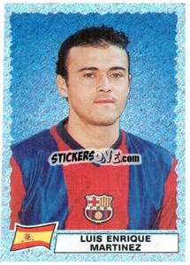Sticker Luis Enrique Martinez - Super Football 99 n. H - Panini