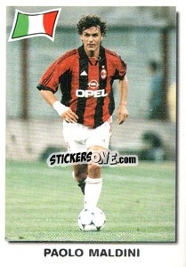 Sticker Paolo Maldini - Super Football 99 n. 21 - Panini