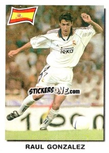Sticker Raul Gonzalez - Super Football 99 n. 131 - Panini