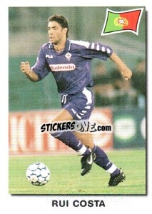Sticker Rui Costa - Super Football 99 n. 92 - Panini