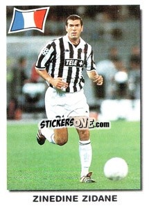 Sticker Zinedine Zidane - Super Football 99 n. 107 - Panini