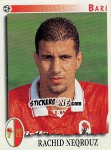 Figurina Rachid Neqrouz - Calciatori 1997-1998 - Panini