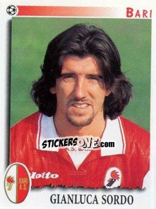 Cromo Gianluca Sordo - Calciatori 1997-1998 - Panini