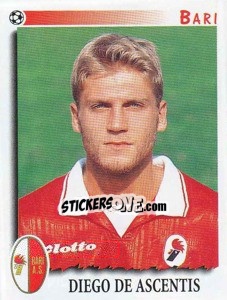 Sticker Diego de Ascentis - Calciatori 1997-1998 n. 36 - Panini