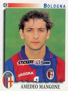 Sticker Amedeo Mangone - Calciatori 1997-1998 n. 50 - Panini