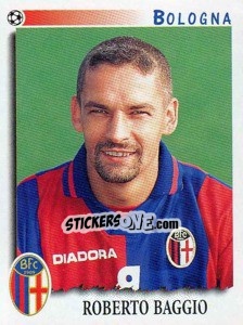 Sticker Roberto Baggio - Calciatori 1997-1998 n. 60 - Panini