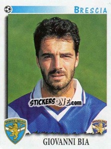 Sticker Giovanni Bia - Calciatori 1997-1998 - Panini