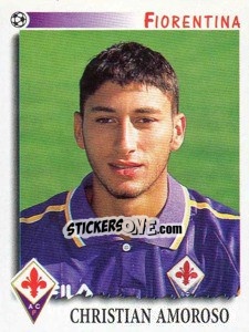 Sticker Christian Amoroso - Calciatori 1997-1998 - Panini
