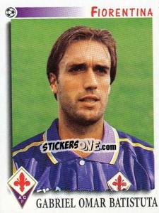 Sticker Gabriel Omar Batistuta - Calciatori 1997-1998 n. 125 - Panini