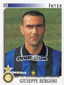 Cromo Giuseppe Bergomi - Calciatori 1997-1998 - Panini