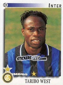 Cromo Taribo West - Calciatori 1997-1998 - Panini