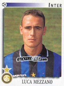 Sticker Luca Mezzano - Calciatori 1997-1998 n. 136 - Panini