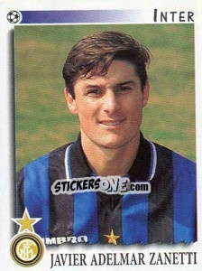 Sticker Javier Adelmar Zanetti - Calciatori 1997-1998 - Panini