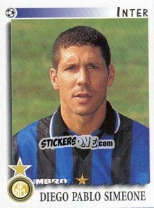 Sticker Diego Pablo Simeone - Calciatori 1997-1998 n. 140 - Panini