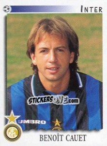 Sticker Benoît Cauet - Calciatori 1997-1998 - Panini