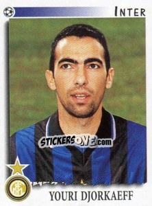 Sticker Youri Djorkaeff - Calciatori 1997-1998 n. 143 - Panini