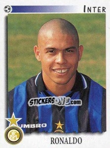 Sticker Ronaldo - Calciatori 1997-1998 n. 144 - Panini