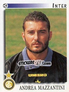 Sticker Andrea Mazzantini - Calciatori 1997-1998 - Panini