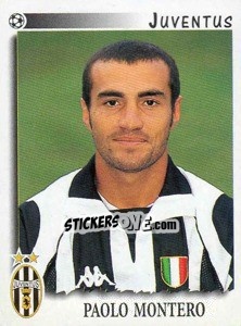 Sticker Paolo Montero - Calciatori 1997-1998 n. 154 - Panini