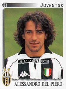 Sticker Alessandro Del Piero - Calciatori 1997-1998 n. 165 - Panini