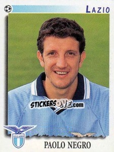 Sticker Paolo Negro - Calciatori 1997-1998 n. 177 - Panini