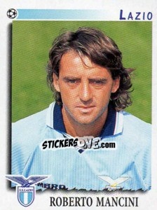 Sticker Roberto Mancini - Calciatori 1997-1998 n. 186 - Panini