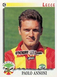Sticker Paolo Annoni - Calciatori 1997-1998 n. 197 - Panini