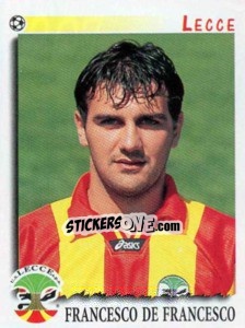 Figurina Francesco de Francesco - Calciatori 1997-1998 - Panini