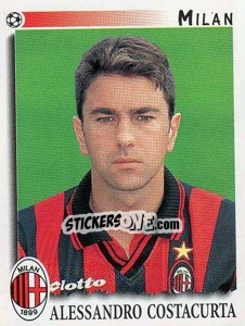 Sticker Alessandro Costacurta - Calciatori 1997-1998 - Panini