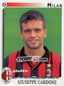 Sticker Giuseppe Cardone - Calciatori 1997-1998 - Panini