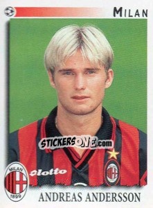 Sticker Andreas Andersson - Calciatori 1997-1998 - Panini