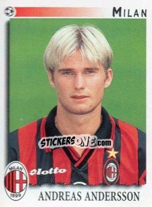 Figurina Andreas Andersson - Calciatori 1997-1998 - Panini