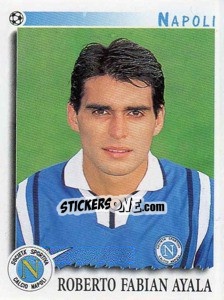 Sticker Roberto Fabian Ayala - Calciatori 1997-1998 - Panini