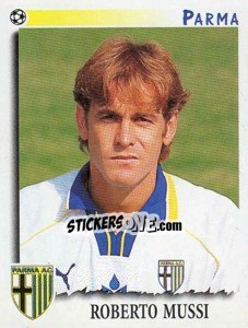 Sticker Roberto Mussi - Calciatori 1997-1998 n. 261 - Panini