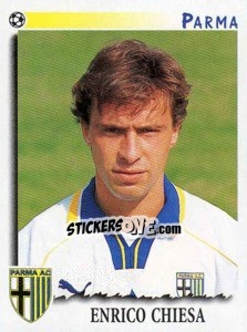 Figurina Enrico Chiesa - Calciatori 1997-1998 - Panini