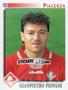 Sticker Gianpietro Piovani - Calciatori 1997-1998 - Panini