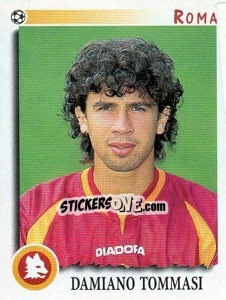 Sticker Damiano Tommasi - Calciatori 1997-1998 n. 305 - Panini