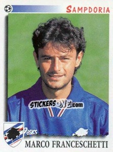 Sticker Marco Franceschetti - Calciatori 1997-1998 n. 327 - Panini