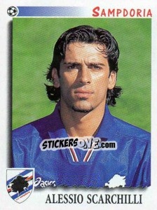 Sticker Alessio Scarchilli - Calciatori 1997-1998 n. 328 - Panini