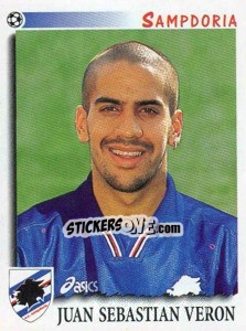 Sticker Juan Sebastian Veron - Calciatori 1997-1998 - Panini