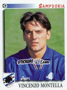 Sticker Vincenzo Montella - Calciatori 1997-1998 n. 333 - Panini