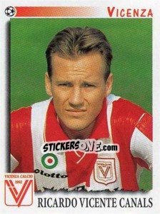 Sticker Ricardo Vicente Canals - Calciatori 1997-1998 - Panini