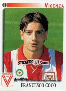 Sticker Francesco Coco - Calciatori 1997-1998 - Panini