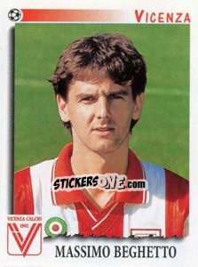 Sticker Massimo Beghetto - Calciatori 1997-1998 - Panini