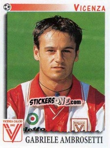 Sticker Gabriele Ambrosetti - Calciatori 1997-1998 - Panini